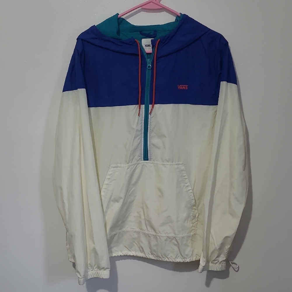 Vans Blue and Cream Hooded Jacket